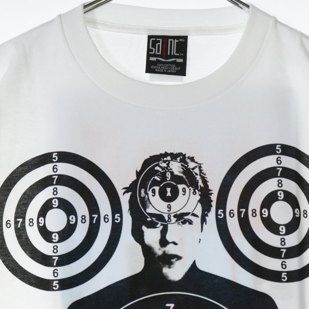 SAINT MICHAEL(セントマイケル) 23AW The Kid LAROI SS TEE SM-A23-0000-C32 キッドラロイ スコーププリント半袖Tシャツ ホワイト ホワイト