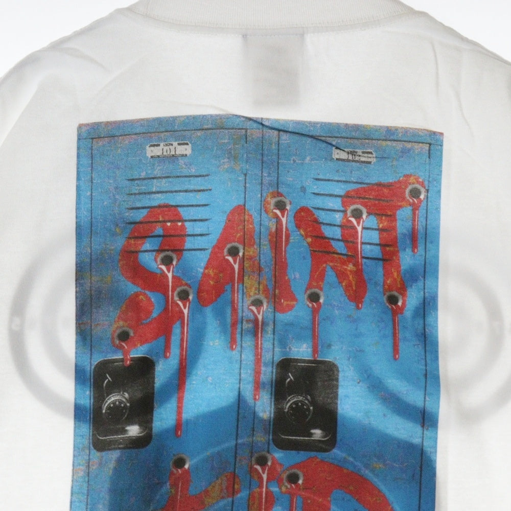 SAINT MICHAEL(セントマイケル) 23AW The Kid LAROI SS TEE SM-A23-0000-C32 キッドラロイ スコーププリント半袖Tシャツ ホワイト ホワイト
