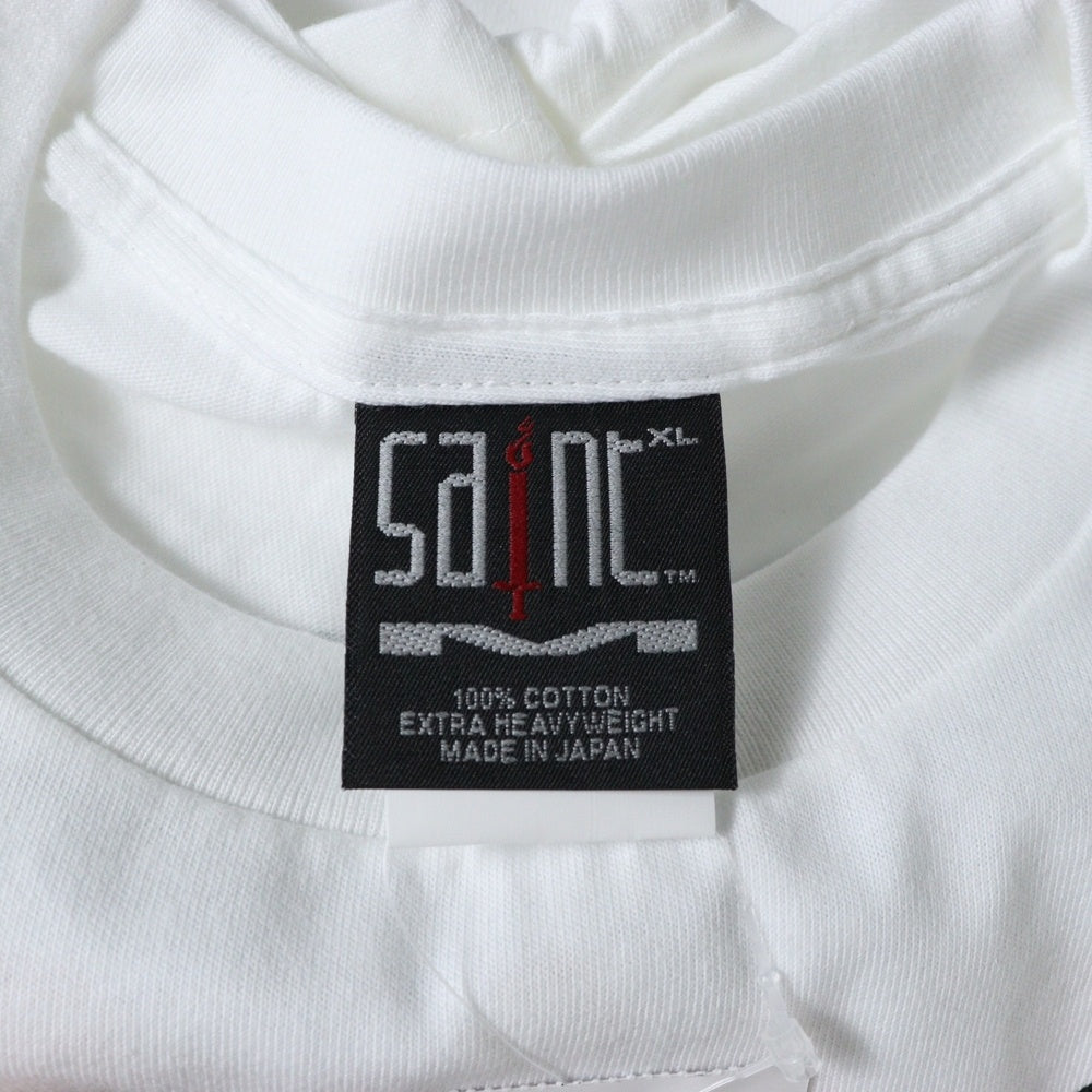 SAINT MICHAEL(セントマイケル) 23AW The Kid LAROI SS TEE SM-A23-0000-C32 キッドラロイ スコーププリント半袖Tシャツ ホワイト ホワイト