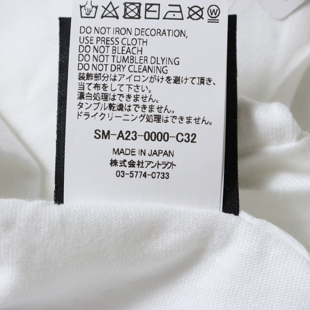 SAINT MICHAEL(セントマイケル) 23AW The Kid LAROI SS TEE SM-A23-0000-C32 キッドラロイ スコーププリント半袖Tシャツ ホワイト ホワイト