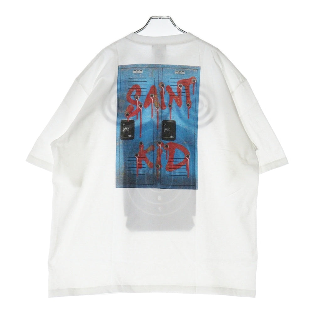 SAINT MICHAEL(セントマイケル) 23AW The Kid LAROI SS TEE SM-A23-0000-C32 キッドラロイ スコーププリント半袖Tシャツ ホワイト ホワイト