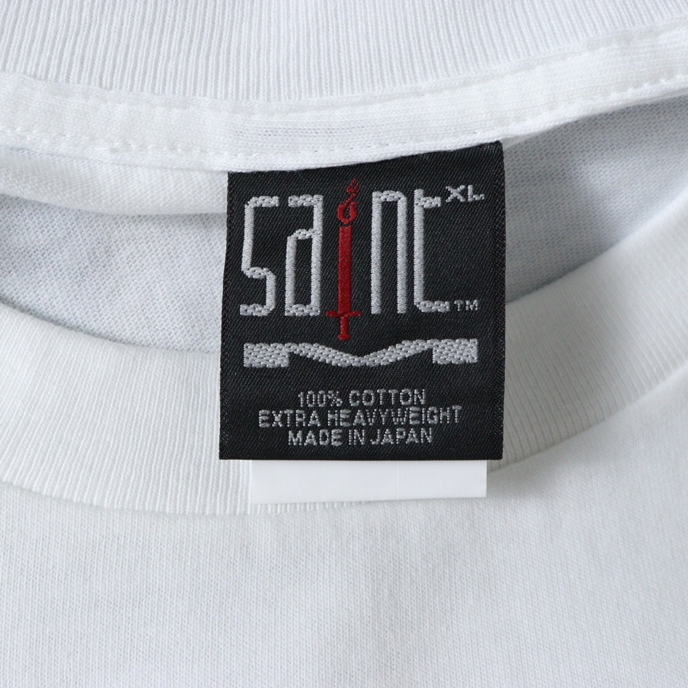 SAINT MICHAEL(セントマイケル) 23AW The Kid LAROI SS TEE SM-A23-0000-C32 キッドラロイ スコーププリント半袖Tシャツ ホワイト ホワイト