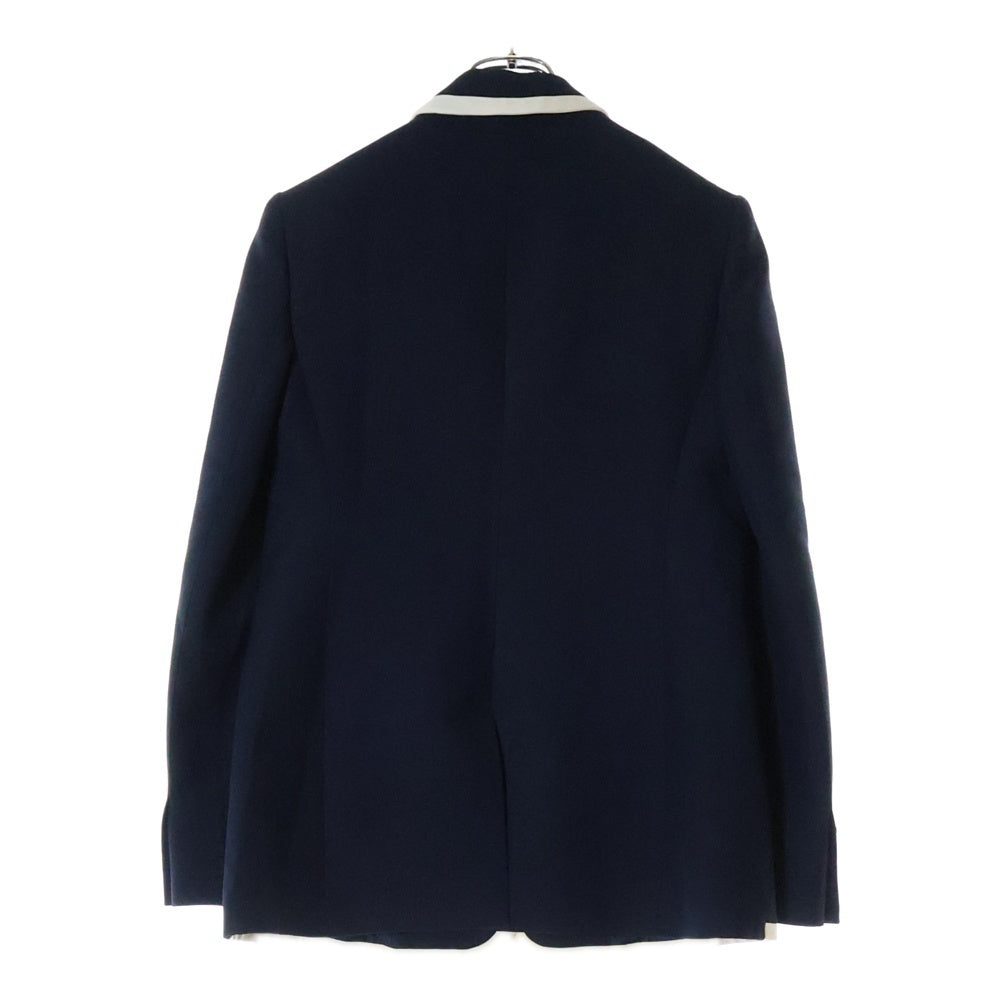VALENTINO(ヴァレンティノ) 23AW Vcrepe couture blaze Vロゴ クレープクチュール テーラードジャケット ネイビー