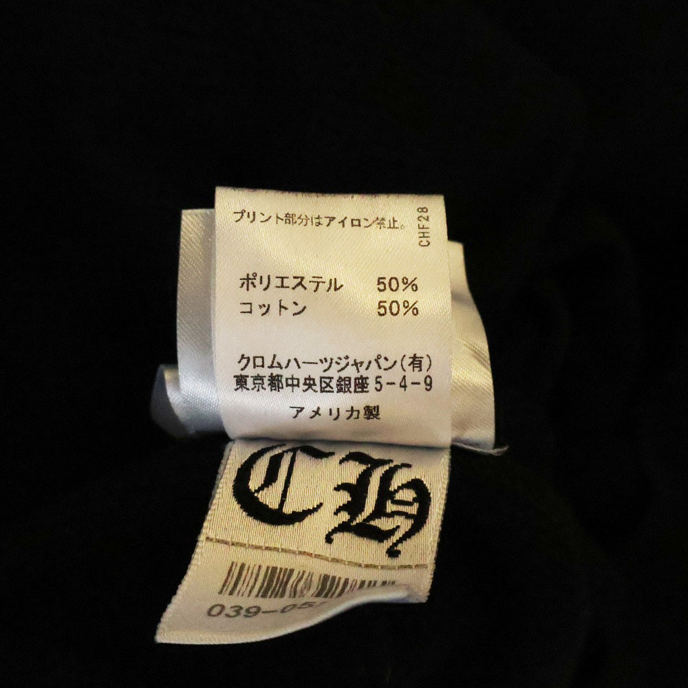 CHROME HEARTS(クロムハーツ) Thermal L S 袖ロゴプリントサーマル長袖カットソー ブラック