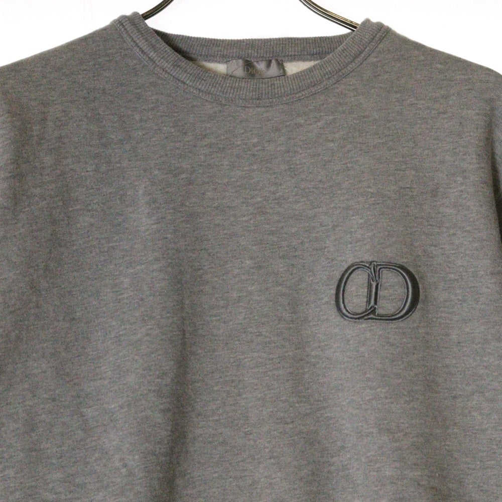 DIOR(ディオール) CD Logo Embridery Crewneck 113J699A0531 ロゴ刺繍 クルーネック スウェット トレーナー グレー
