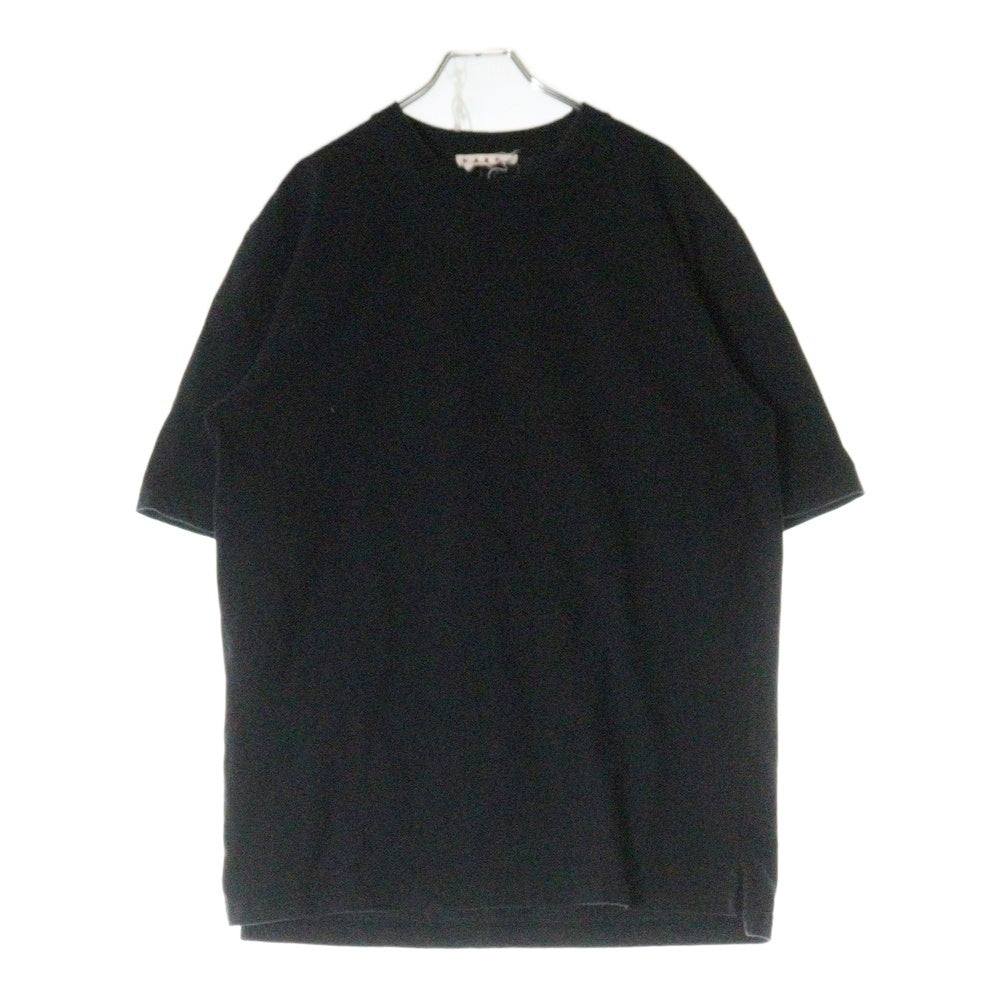 MARNI(マルニ) ネックロゴ刺繍 オーガニックコットンクルーネック 半袖Tシャツ HUMU0287X0