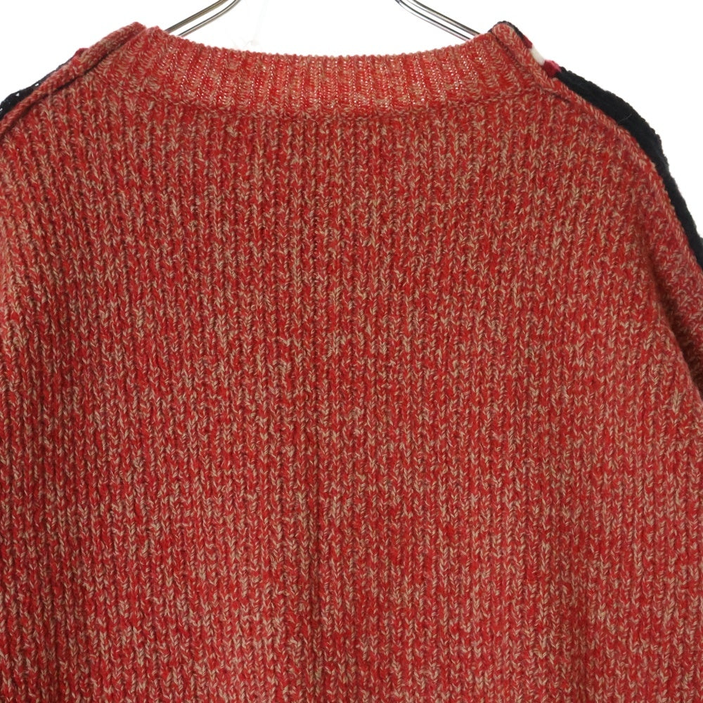 MARNI(マルニ) バック切り替え ニットセーター ブラック/レッド GCMG0285Q0