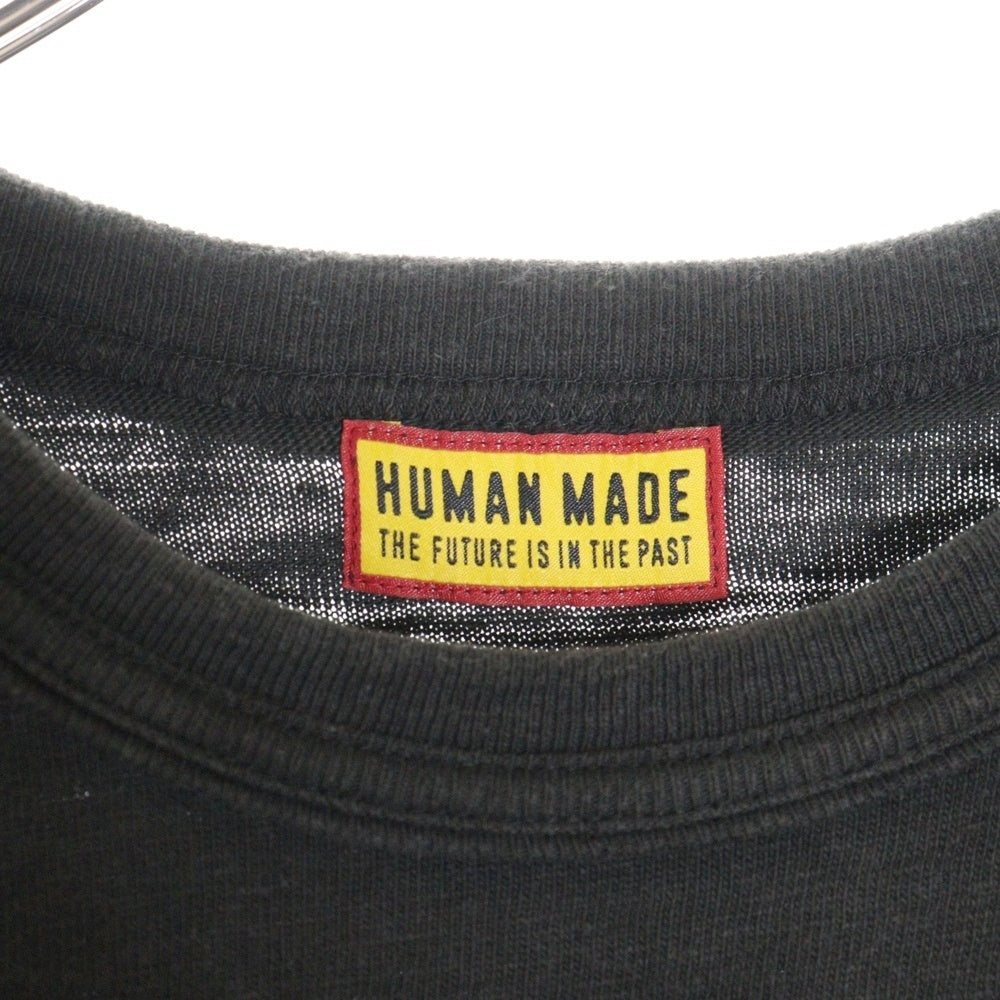 HUMAN MADE(ヒューマンメイド) GRAPHIC T-SHIR ハートプリント 半袖Tシャツカットソー チャコールグレー