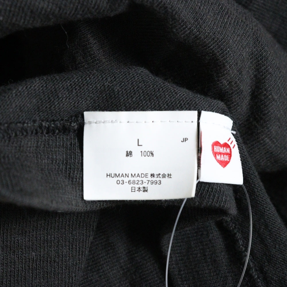 HUMAN MADE(ヒューマンメイド) GRAPHIC T-SHIR ハートプリント 半袖Tシャツカットソー チャコールグレー
