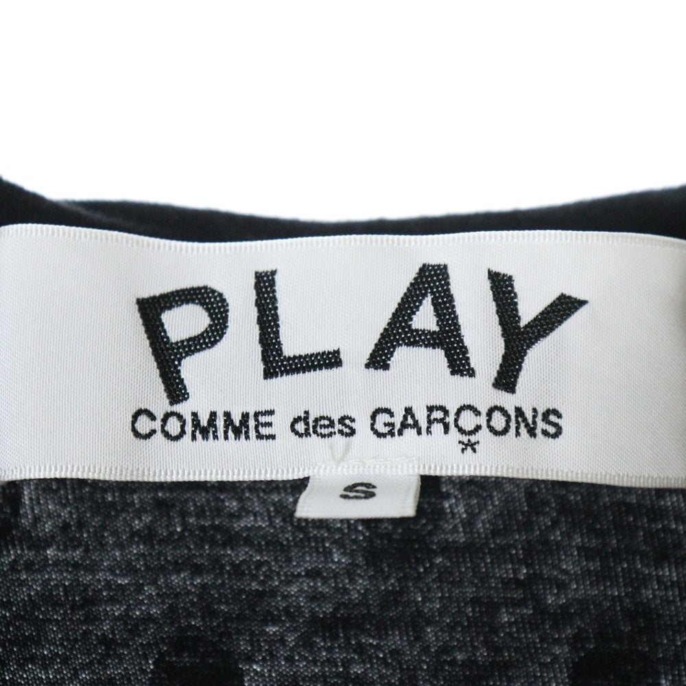 PLAY COMME des GARCONS(プレイコムデギャルソン) Dots Long Sleeve T-Shirt ドット総柄 長袖Tシャツ カットソー ブラック AX-T166