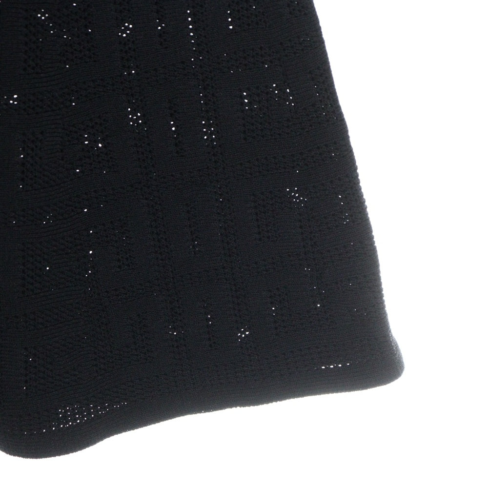 GIVENCHY(ジバンシィ) 4G バックジップ 半袖ニットミニワンピース レディース ブラック BW21DJ4ZA4