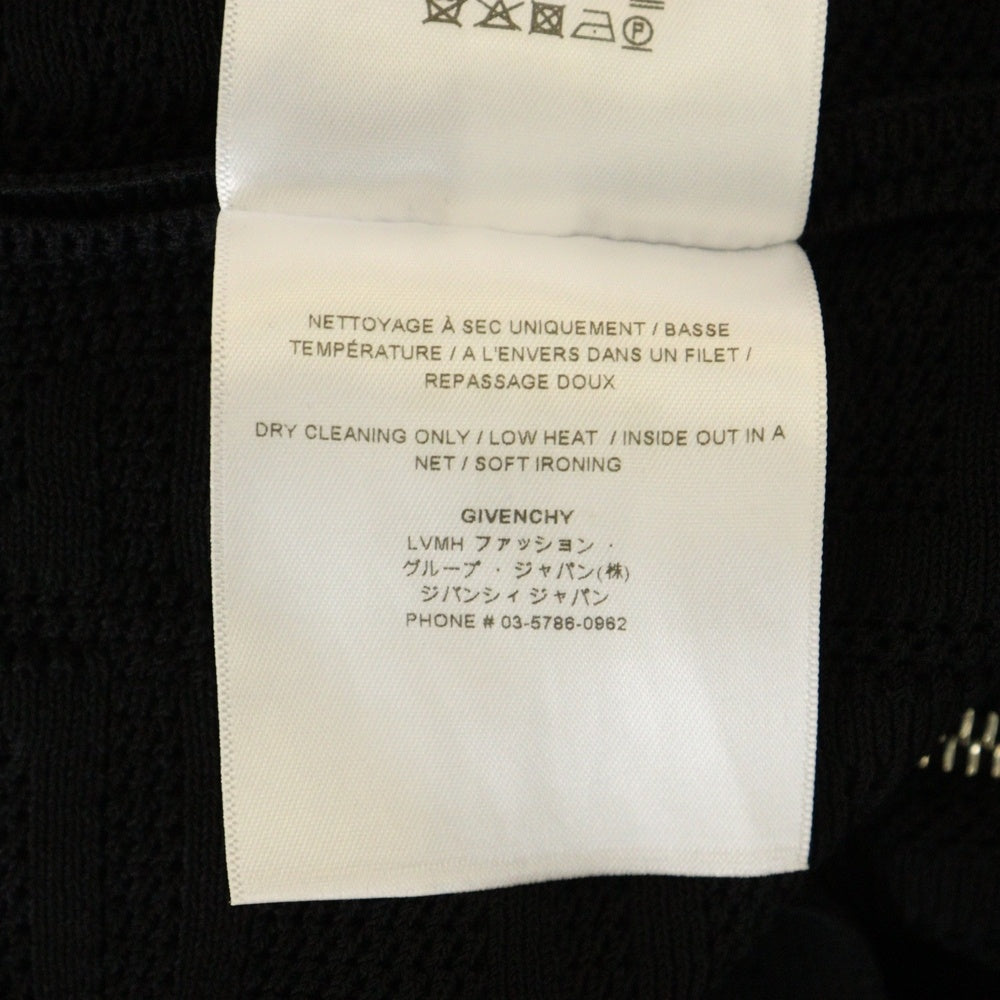 GIVENCHY(ジバンシィ) 4G バックジップ 半袖ニットミニワンピース レディース ブラック BW21DJ4ZA4
