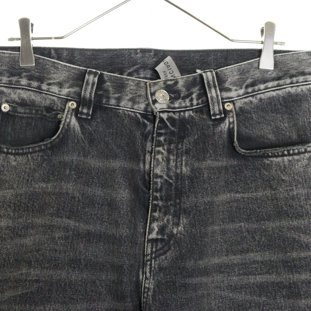 BALENCIAGA(バレンシアガ) 22AW Flared denim ウォッシュ加工フレアデニムパンツ 697829 グレー