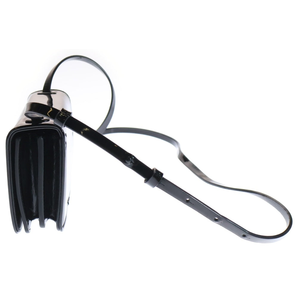 Acne Studios(アクネ ストゥディオズ) 23SS フェイス ミニクロスボディバック レザー ブラック