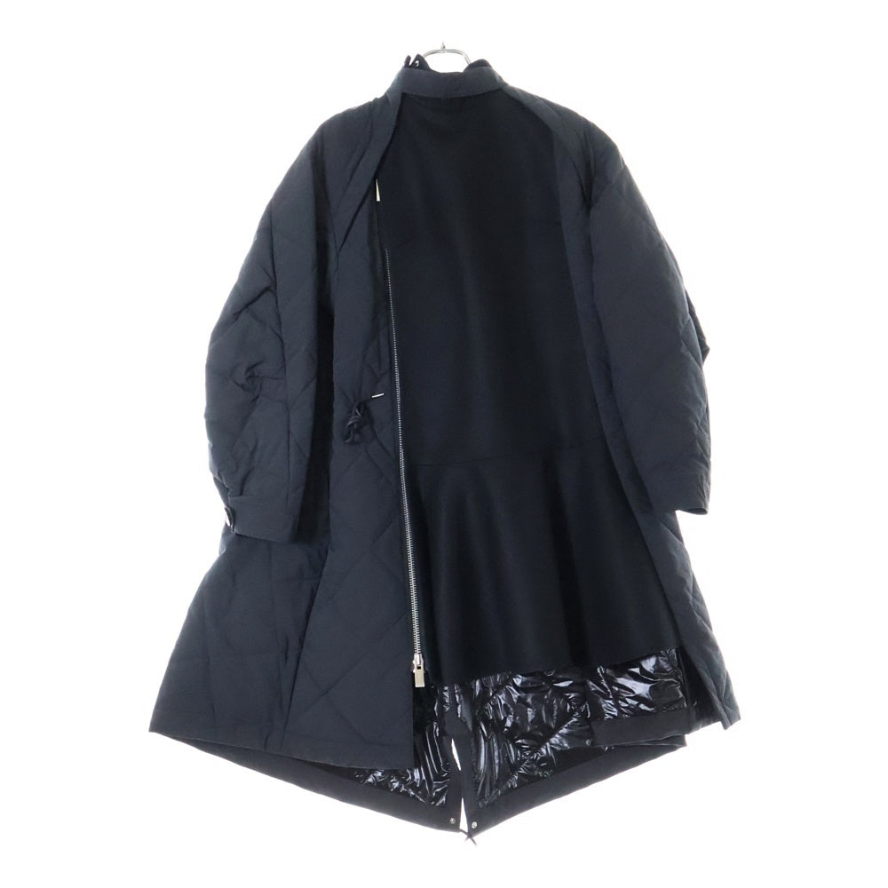 Sacai(サカイ) 23AW Wool Melton Mix Coat ウールメルトンミックスコート レディース23-06751 ブラック