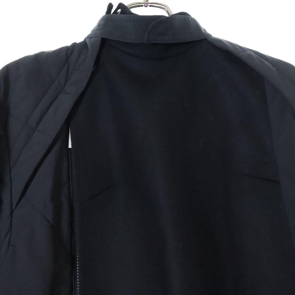Sacai(サカイ) 23AW Wool Melton Mix Coat ウールメルトンミックスコート レディース23-06751 ブラック