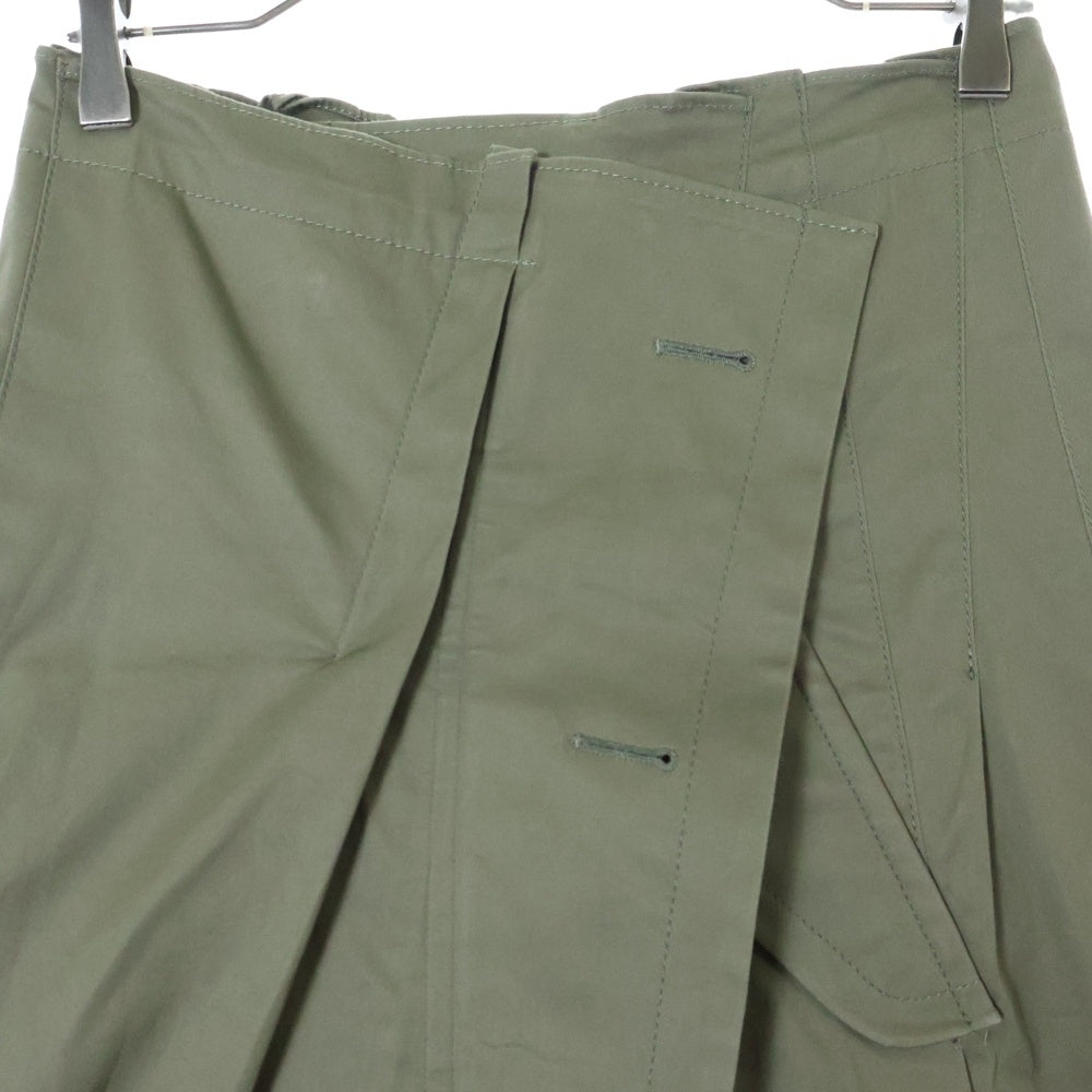 Sacai(サカイ) 22AW コットンギャバジン ミックス スカート レディース 22-05949 カーキ