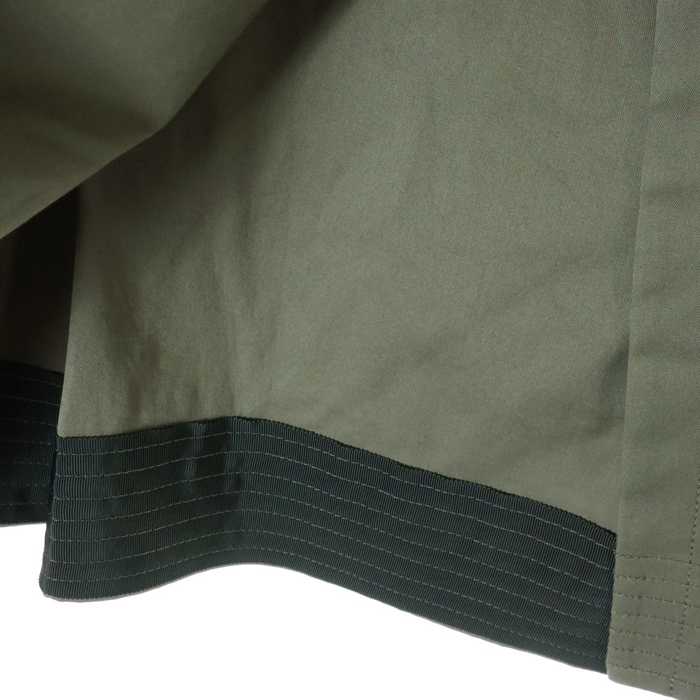 Sacai(サカイ) 22AW コットンギャバジン ミックス スカート レディース 22-05949 カーキ