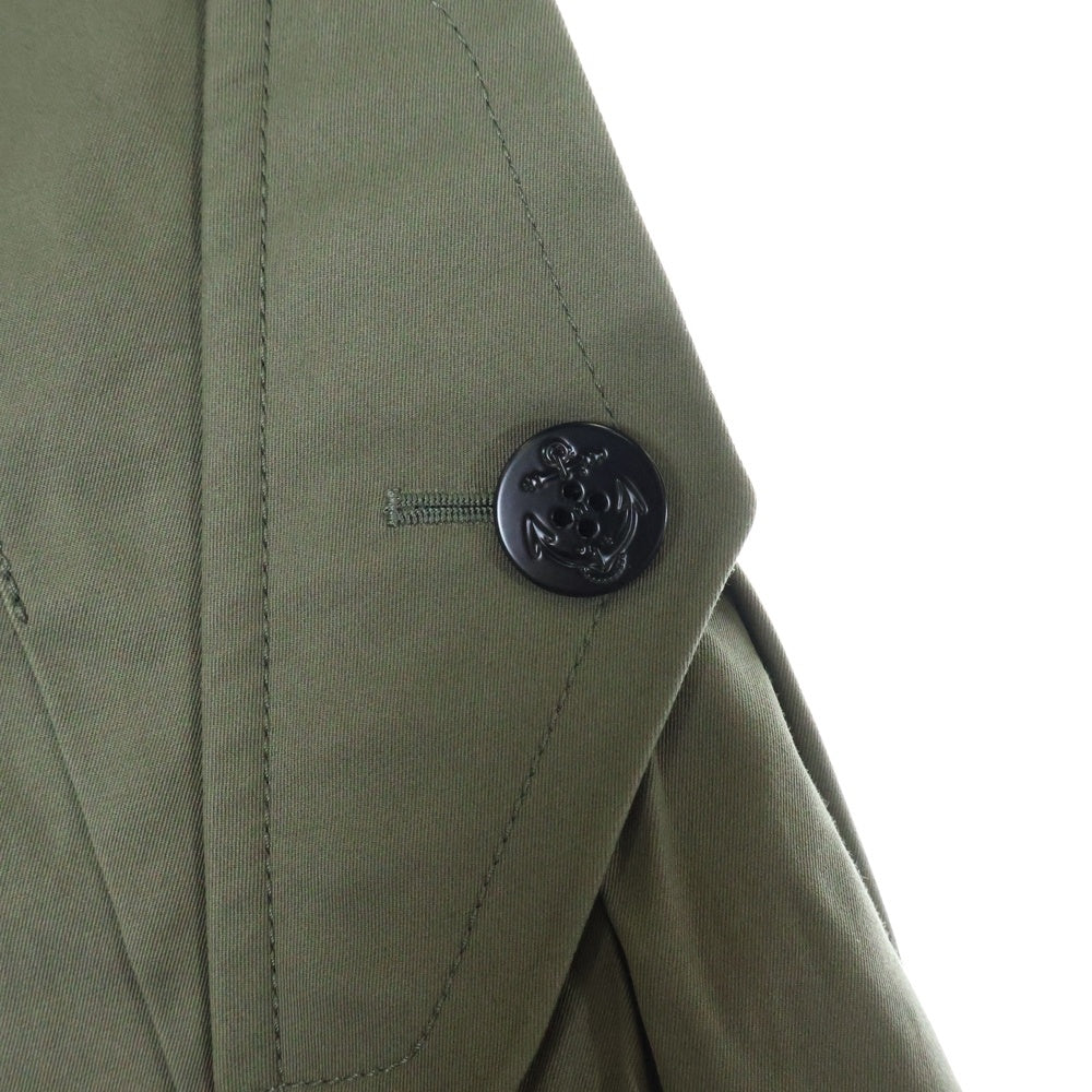 Sacai(サカイ) 22AW コットンギャバジン ミックス スカート レディース 22-05949 カーキ