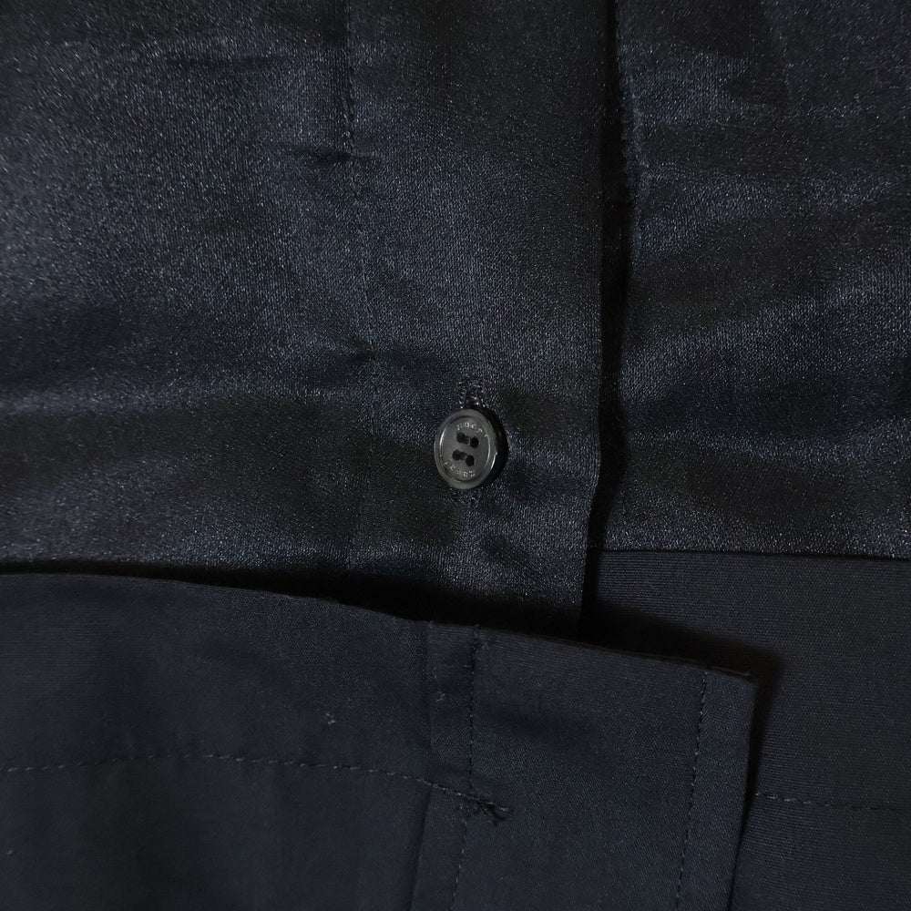Sacai(サカイ) 21SS シースルーシャツ ドッキング ワンピース 21-05566 レディース ブラック