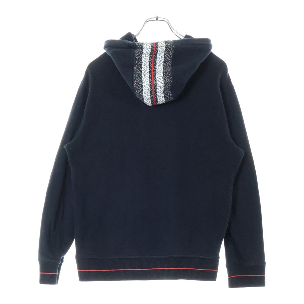 BURBERRY(バーバリー) 20SS TB モノグラム ライン プルオーバー パーカー 8026940 L ブラック/レッド