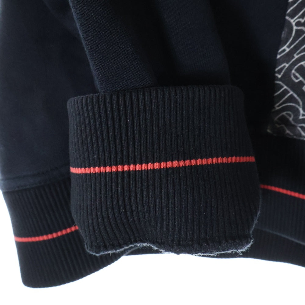 BURBERRY(バーバリー) 20SS TB モノグラム ライン プルオーバー パーカー 8026940 L ブラック/レッド