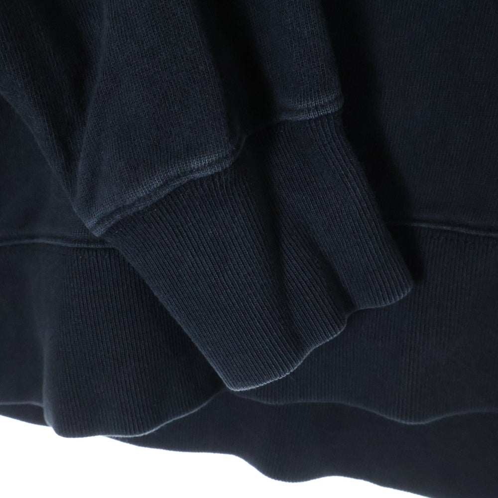 Y-3(ワイスリー) 20SS Signature Hoodie フロント シグネイチャー ロゴプリント プルオーバーパーカー ブラック