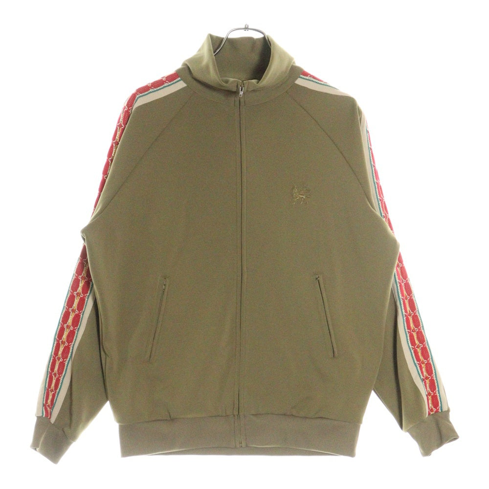 Sasquatchfabrix.(サスクワッチファブリックス) 23SS LACE TAPE TRACK JACKET 23SS-CSS-001 レース テープ ジップアップトラック ジャケット カーキ