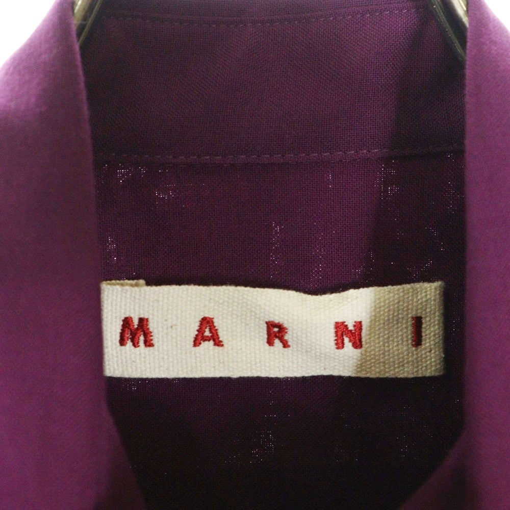 MARNI(マルニ) ウールトロピカル ロングスリーブ長袖シャツ CUMU0061A1TW839 パープル