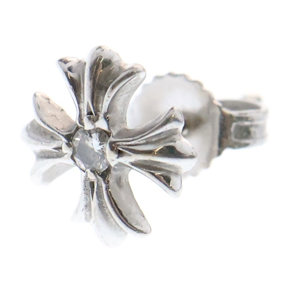 CHROME HEARTS(クロムハーツ) 18KWG No2 CH PLS 1DIA CHプラス スタッドピアス 1ダイヤ シルバー