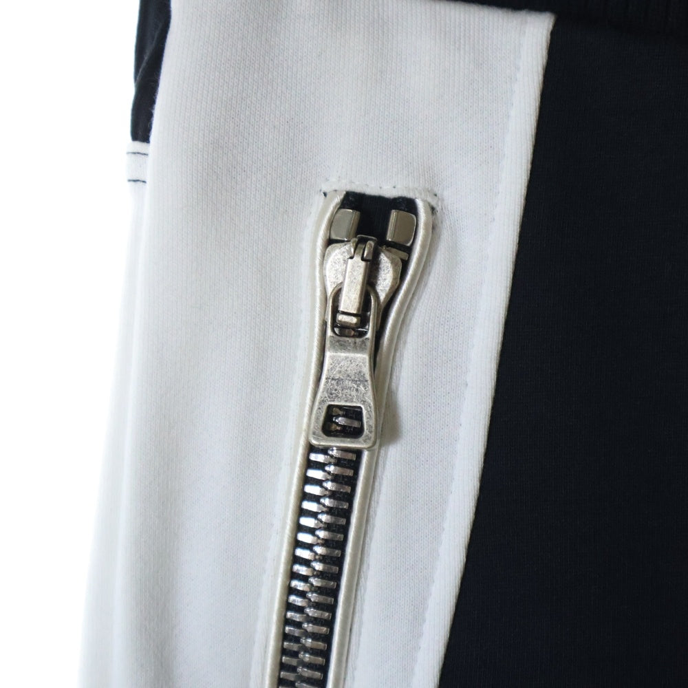 BALMAIN(バルマン) バイカー スウェットロングパンツ ブラック/ホワイト S8H5170J152