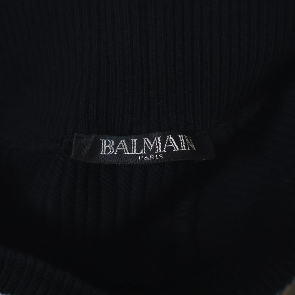BALMAIN(バルマン) バイカー スウェットロングパンツ ブラック/ホワイト S8H5170J152