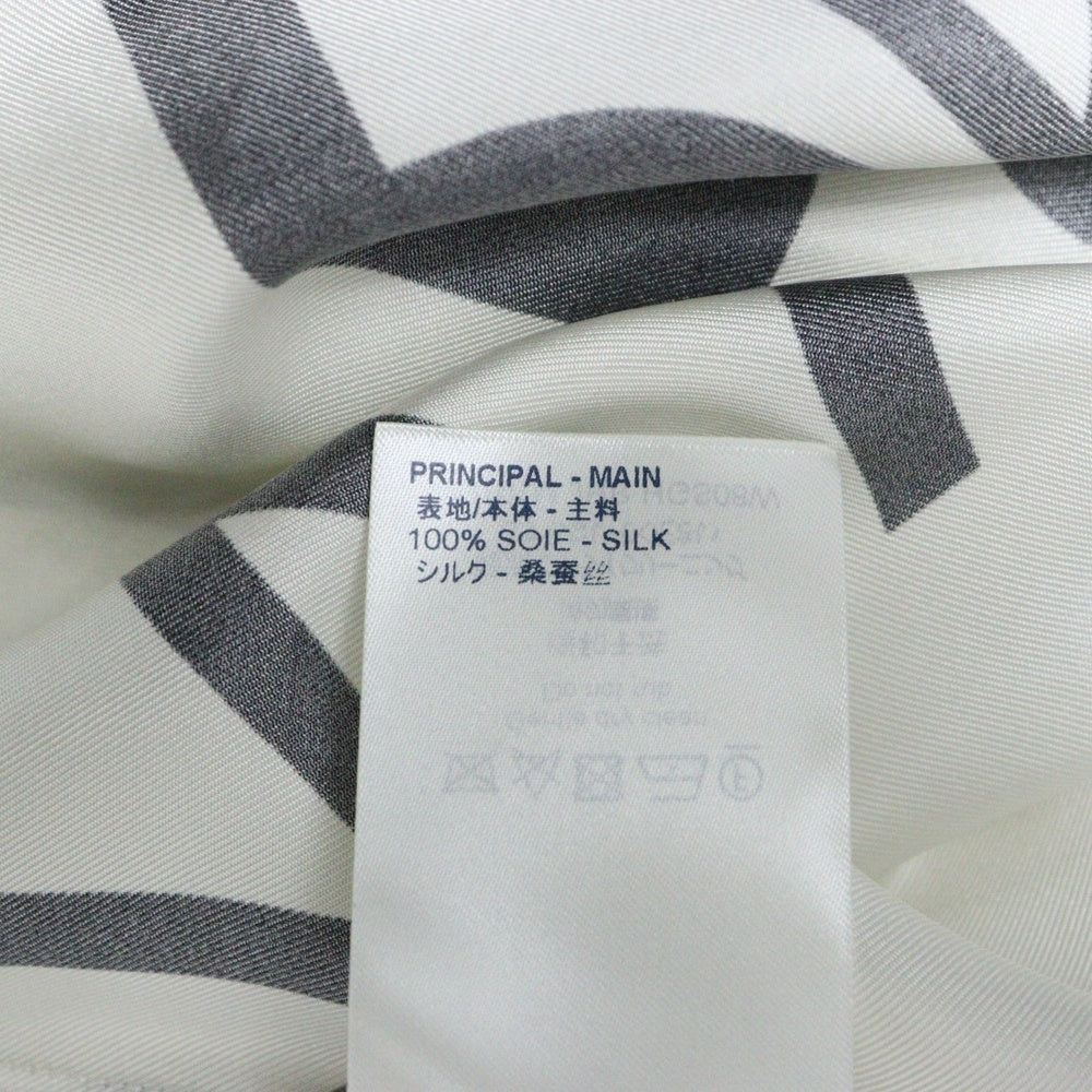 LOUIS VUITTON(ルイヴィトン) 19SS ロゴ総柄デザイン シルク長袖シャツ ホワイト RM191M JHR HGS08W