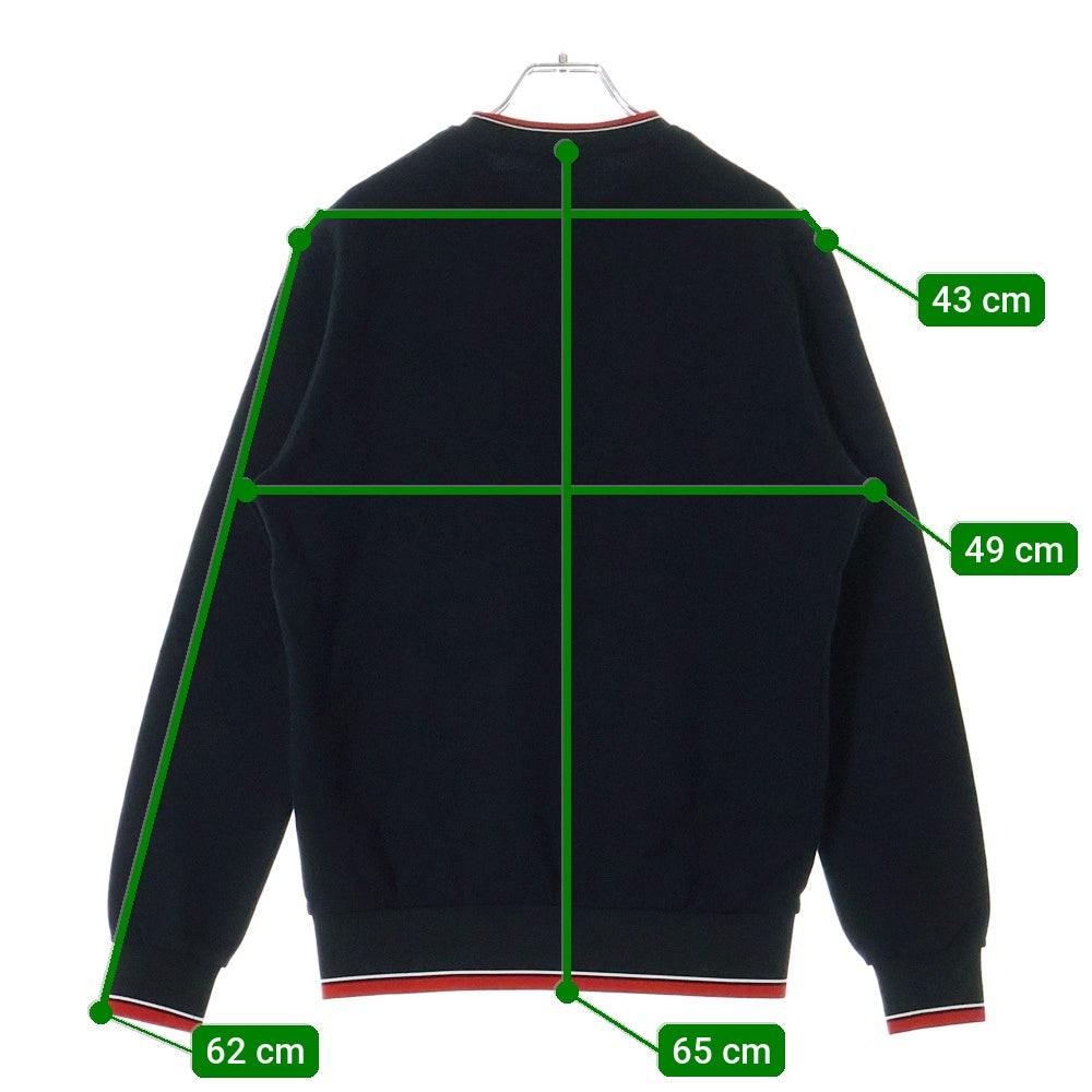 Dior HOMME(ディオールオム) ロゴ ROSEエンブロイダリー 長袖 スウェットトレーナー ブラック 733J613M0500