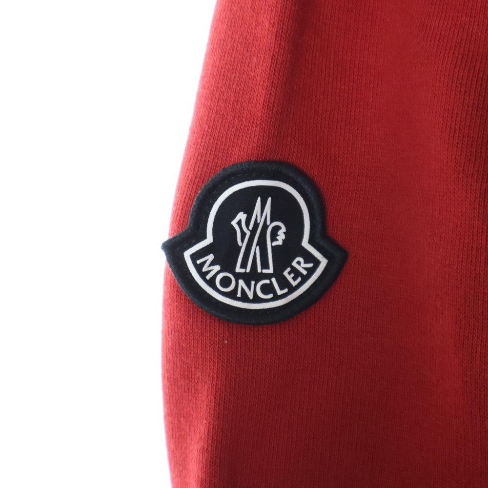 MONCLER GENIUS(モンクレール ジーニアス) ×Palm Angels フロントロゴプリント 長袖 フーデッドスウェットパーカー フーディ レッド D20968203051