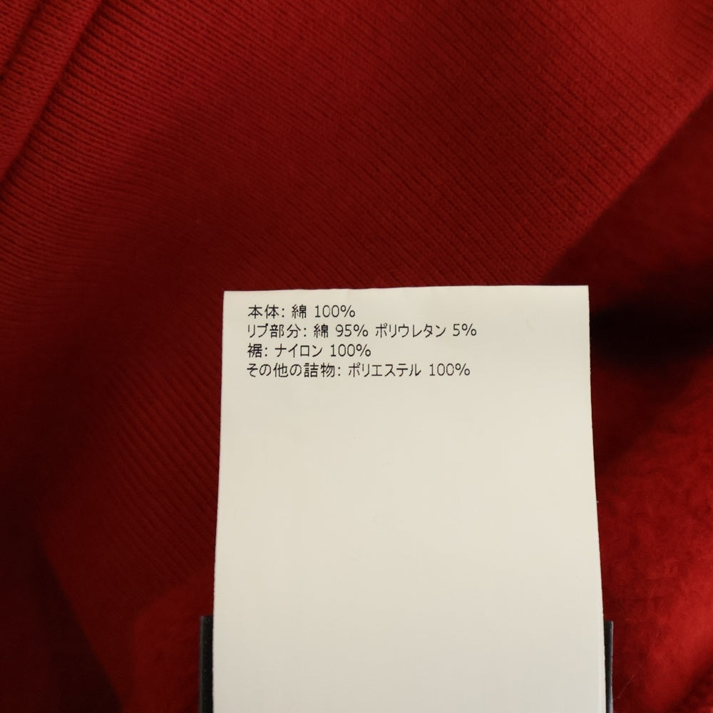 MONCLER GENIUS(モンクレール ジーニアス) ×Palm Angels フロントロゴプリント 長袖 フーデッドスウェットパーカー フーディ レッド D20968203051