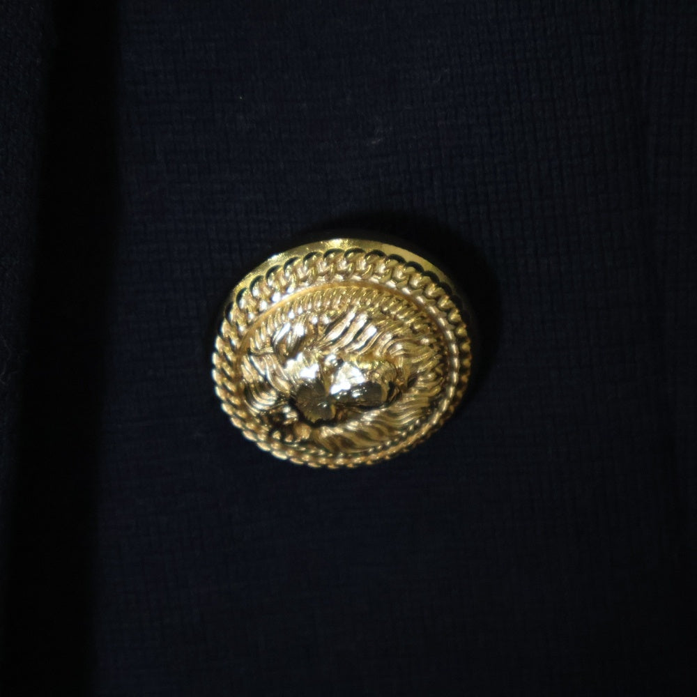BALMAIN(バルマン) ダブルブレスト 金ボタン コットンテーラードジャケット ネイビー S7H7746J021