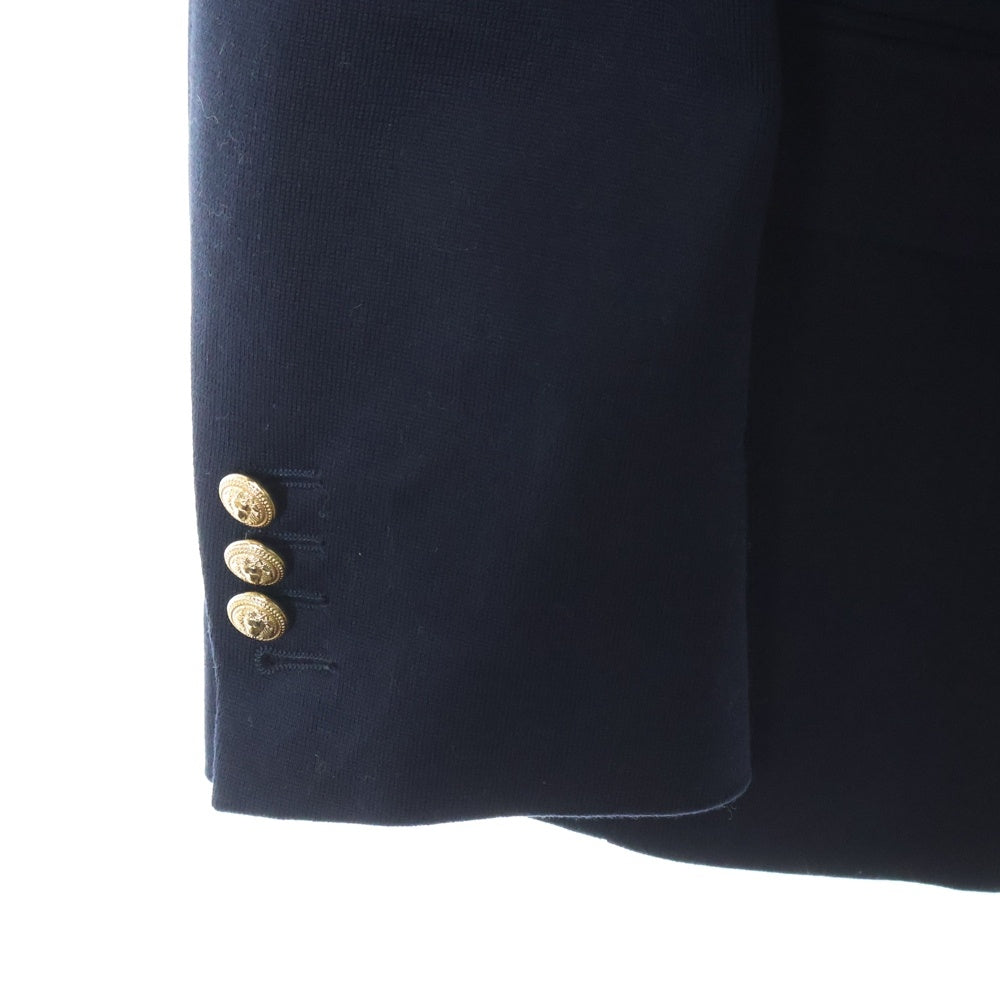 BALMAIN(バルマン) ダブルブレスト 金ボタン コットンテーラードジャケット ネイビー S7H7746J021