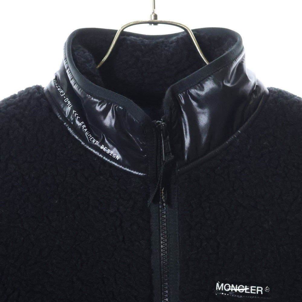 MONCLER GENIUS(モンクレール ジーニアス) 19AW×FRAGMENT DESIGN SIKORSKY バックロゴボアジャケット ブラック E209U4110550