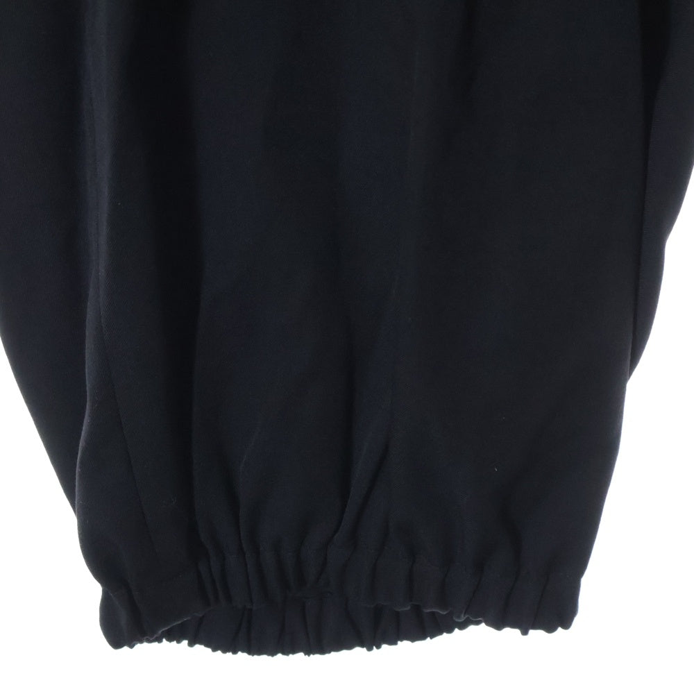Yohji Yamamoto POUR HOMME(ヨウジヤマモト プールオム) ウールギャバジン ウエストギャザー 9分丈バルーンパンツ ブラック HG-P17-100