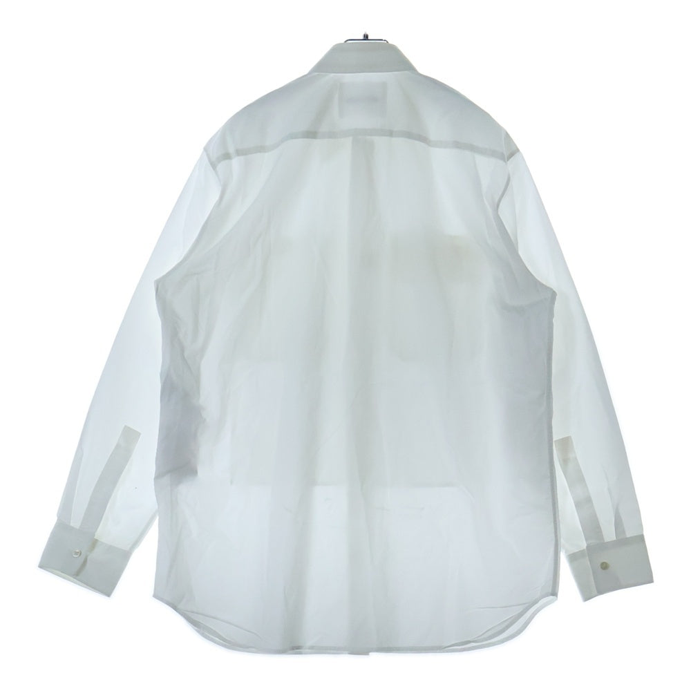JIL SANDER(ジルサンダー) 23SS 2ポケットポプリン長袖シャツ ホワイト J23DL0002 J45001