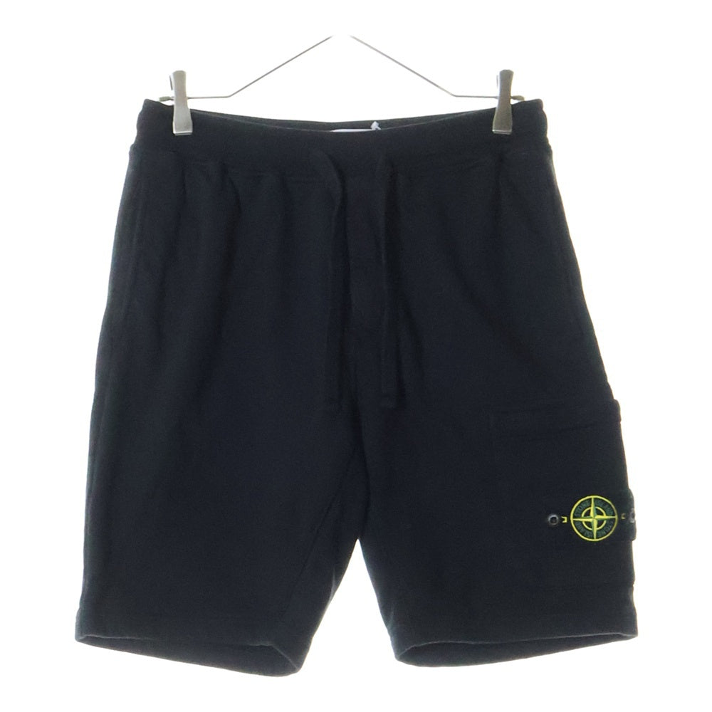 STONE ISLAND(ストーンアイランド) スウェットショートパンツ ロゴパッチ ブラック 101564651