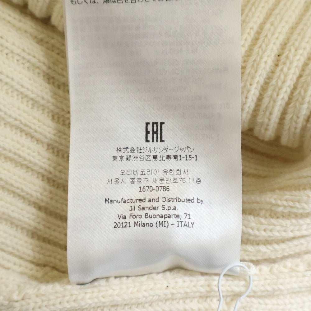 JIL SANDER(ジルサンダー) リブニット セーター ワンピース アイボリー レディース J02CT0194 J15362