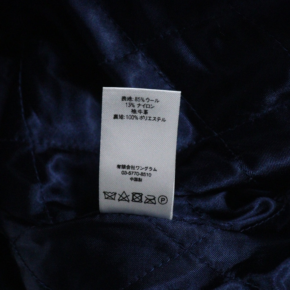 SUPREME(シュプリーム) 17AW GONZ RAMM Varsity Jacket マークゴンザレス バックロゴ刺繍 スタジャン ジャケット ネイビー