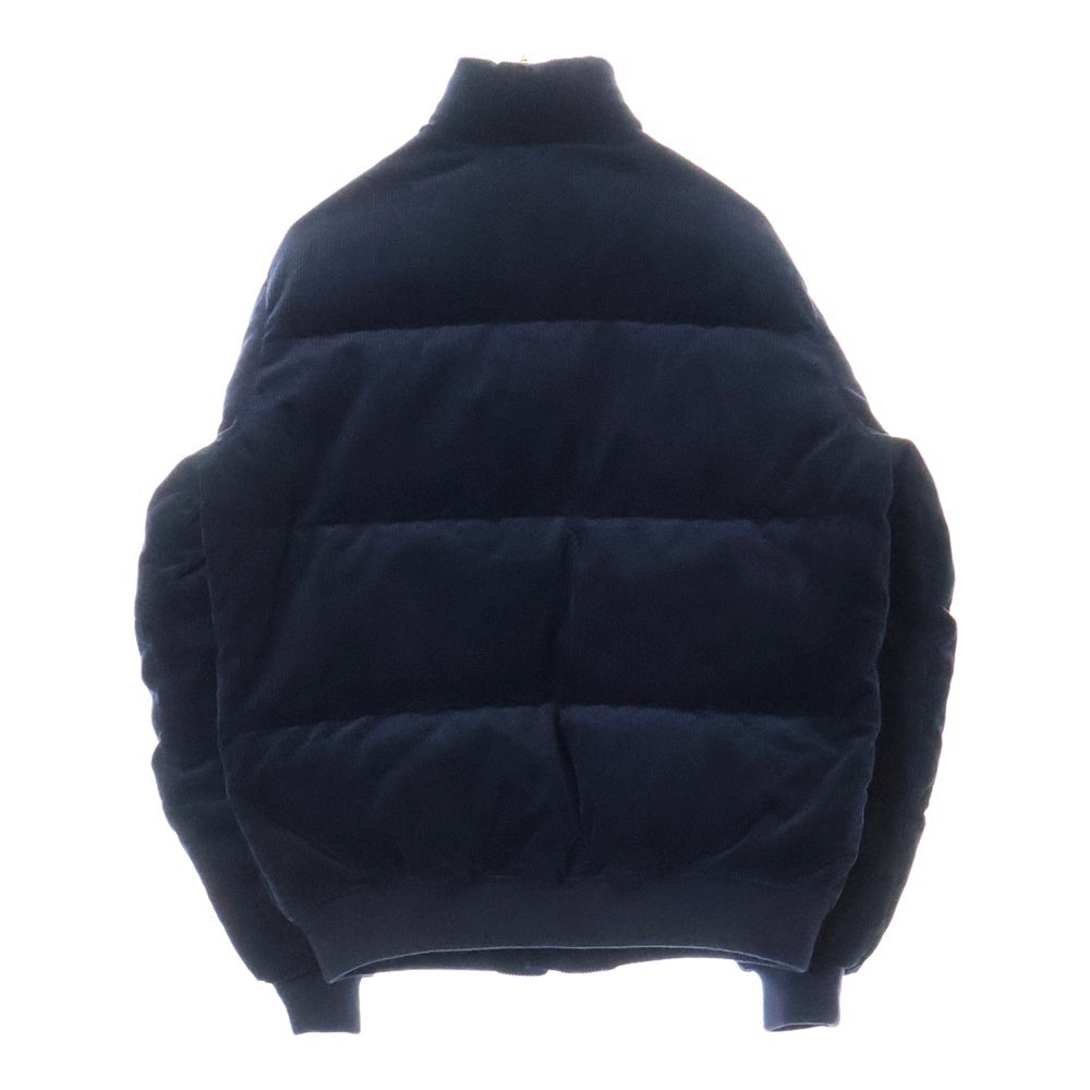 POLO RALPH LAUREN(ポロラルフローレン) ×Palace Corduroy Down Jacket ワンポイントエンブロイダリー パレス コーデュロイダウンジャケット ネイビー
