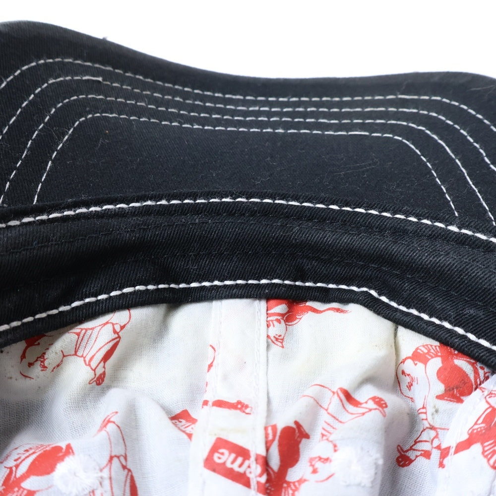 SUPREME(シュプリーム) 21AW×True Religion 6-Panel トゥルーレリジョン ダメージ加工 6パネルキャップ 帽子