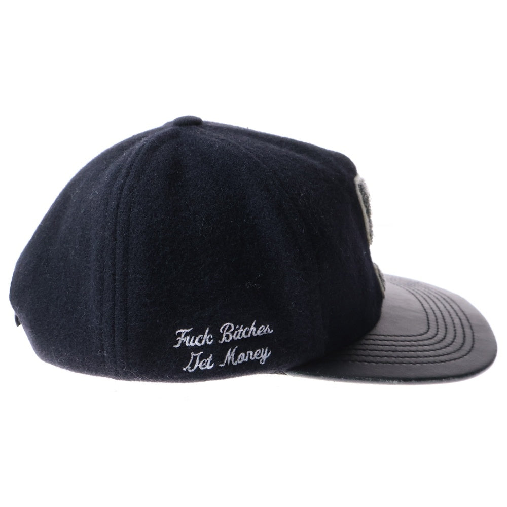 SUPREME(シュプリーム) 12AW S logo wool CAP ウールSロゴ ベースボールキャップ 帽子 ブラック
