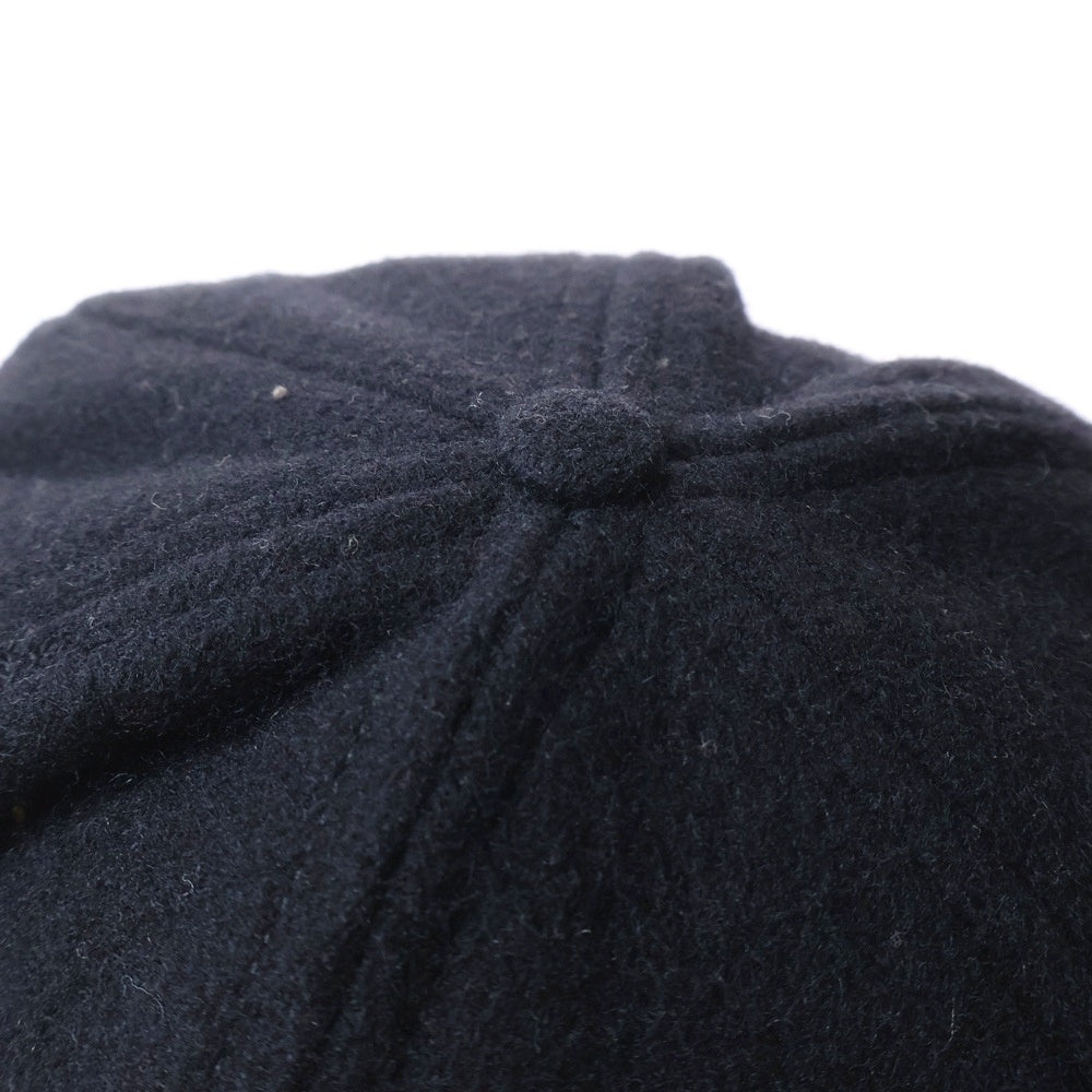 SUPREME(シュプリーム) 12AW S logo wool CAP ウールSロゴ ベースボールキャップ 帽子 ブラック