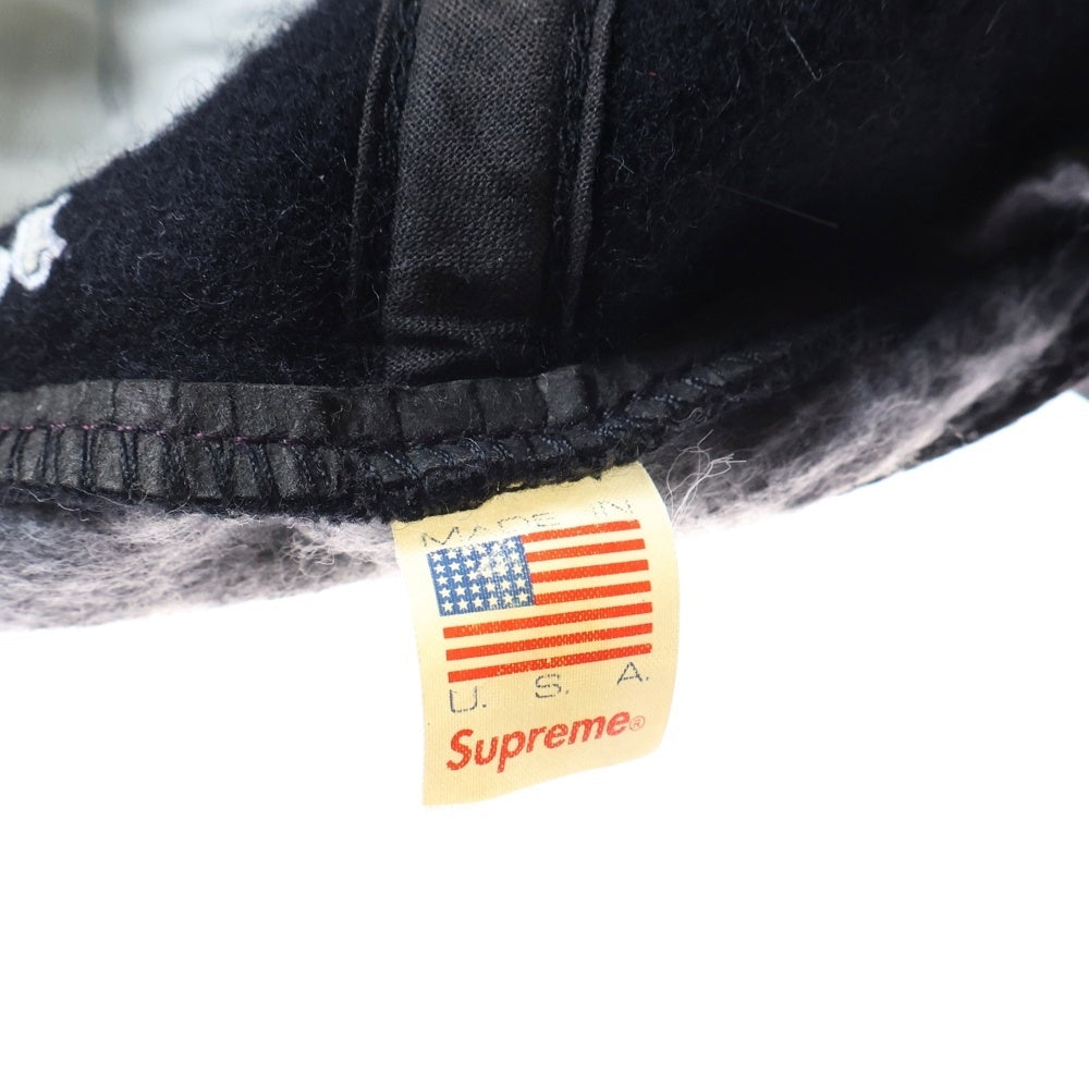 SUPREME(シュプリーム) 12AW S logo wool CAP ウールSロゴ ベースボールキャップ 帽子 ブラック