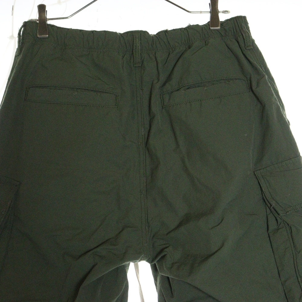 Danke Schon(ダンケシェーン) 水溶性ボンディング ジップ カーゴパンツ カーキ 23404TS-DS